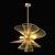 Modern Zeta Lightstar Ceiling Chandelier 3D model small image 1