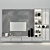 Modern Oak Cabinet - Stylish Storage Solution 3D model small image 2