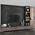 Modern Oak Cabinet - Stylish Storage Solution 3D model small image 3