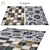 Luxury Rug 262: Polys 3,888 & Vets 4,004 3D model small image 1