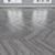 Oak Parquet: Herringbone, Linear, Chevron 3D model small image 3