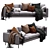 Elegant Loft Sofa by Moooi 3D model small image 2