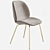 GUBI Beetle Velvet Dining Chair 3D model small image 3