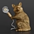 Woodland Glow Raccoon Lamp 3D model small image 1