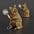 Woodland Glow Raccoon Lamp 3D model small image 2