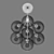 Sferico Lightstar - Stylish Ceiling Chandelier 3D model small image 4