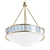 Blue Tiffany Pendant Light: Elegant Nickel Finish 3D model small image 1