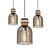 Eclectic Glass Jar Pendant Light 3D model small image 1