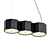 Scandinavian Style Black Prizma Pendant 3D model small image 1