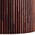 Striped Wood Panel: PBR Textures & 3D Files 3D model small image 2