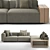 Grandemare Sofa by Flexform 3D model small image 2