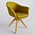 Vintage Office Swivel Armchair Quilda 3D model small image 1