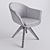 Vintage Office Swivel Armchair Quilda 3D model small image 4