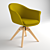Vintage Office Swivel Armchair Quilda 3D model small image 10