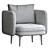 Auburn Armchair: Classic Elegance for Your Living Space 3D model small image 5