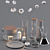 Elegant Coffee Decor Set 3D model small image 2