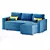 Porto Corner Sofa: Modern Elegance for Your Home 3D model small image 1