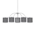 Glass Strips Pendant Light 3D model small image 2