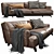 Luxury Poliform Tribeca Leather Sofa 3D model small image 2