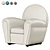 Vanity Fair Luxury Armchair 3D model small image 1