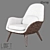 Minimalist Wood Armchair | LoftDesigne 2060 Model 3D model small image 1