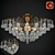 Elegant Crystal Chandelier 3D model small image 1