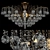 Elegant Crystal Chandelier 3D model small image 4