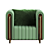 RIVERS Modern Armchair 3D model small image 7