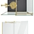 Luxurious Gold Furo Shower Enclosure 3D model small image 3