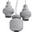 Elegant Glass Pendant Lights 3D model small image 2