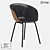  Metal and Eco-Leather Chair - LoftDesign 30123 3D model small image 1