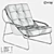 LoftDesign Armchair 30824: Metal, Leather & Fabric 3D model small image 2