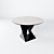 Stella Dining Table: Modernist Elegance 3D model small image 2
