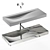 Wave: Modern Bathroom Vanity 3D model small image 1