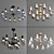 Modern LED Chandelier: Elegant Illumination 3D model small image 1