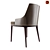 Elegance Oak Dining Chair 3D model small image 2