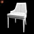 Elegance Oak Dining Chair 3D model small image 4