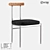 Modern Wood and Metal Chair 3D model small image 1