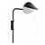 Sleek & Chic: Mouille's Black Anthony Wall Lamp 3D model small image 1