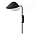 Sleek & Chic: Mouille's Black Anthony Wall Lamp 3D model small image 3