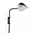 Sleek & Chic: Mouille's Black Anthony Wall Lamp 3D model small image 4