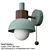 Scandinavian Light Fixtures in Colorful Collection 3D model small image 1