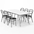 Modern Contemporary Dining Set 3D model small image 5