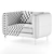 Modern Armchair: Sleek and Stylish 3D model small image 3