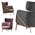 Elegant Elysia Lounge Chair 3D model small image 3