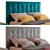 Fernando Bed & Oscar Bedside Table 3D model small image 4