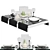 Luminarc Quadrato Dinnerware Set 3D model small image 1