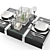 Luminarc Quadrato Dinnerware Set 3D model small image 2