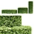 Dwarf Yaupon Holly Trio - Petite Evergreen Plants 3D model small image 3