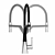 FL C/DOCC.CROMATO Kitchen Mixer Tap 3D model small image 2